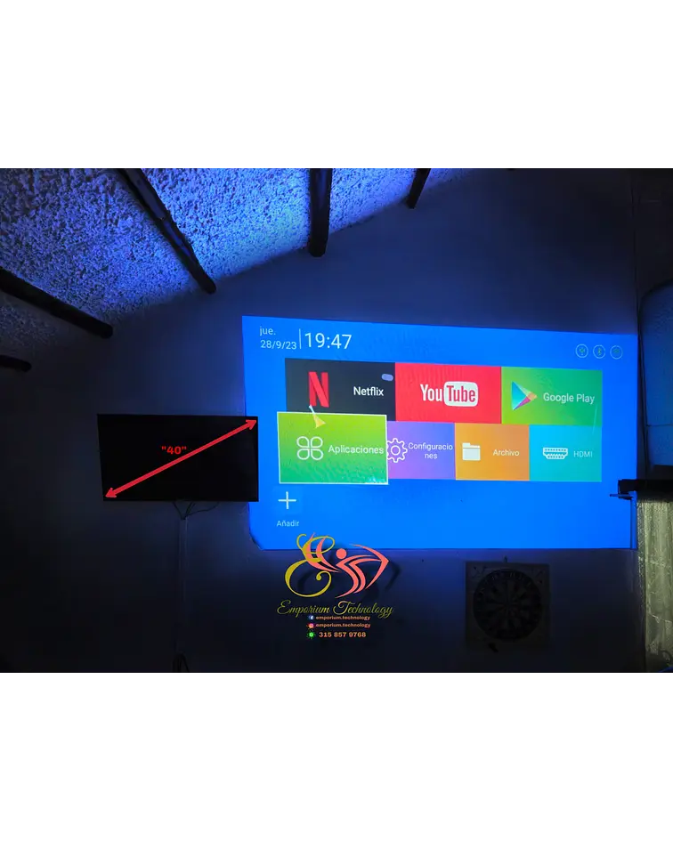 PROYECTOR HY300 CON HDMI